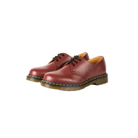 Dr. Martens Men's 1461 Oxford Shoe in cherry red - men's shoe - detail view