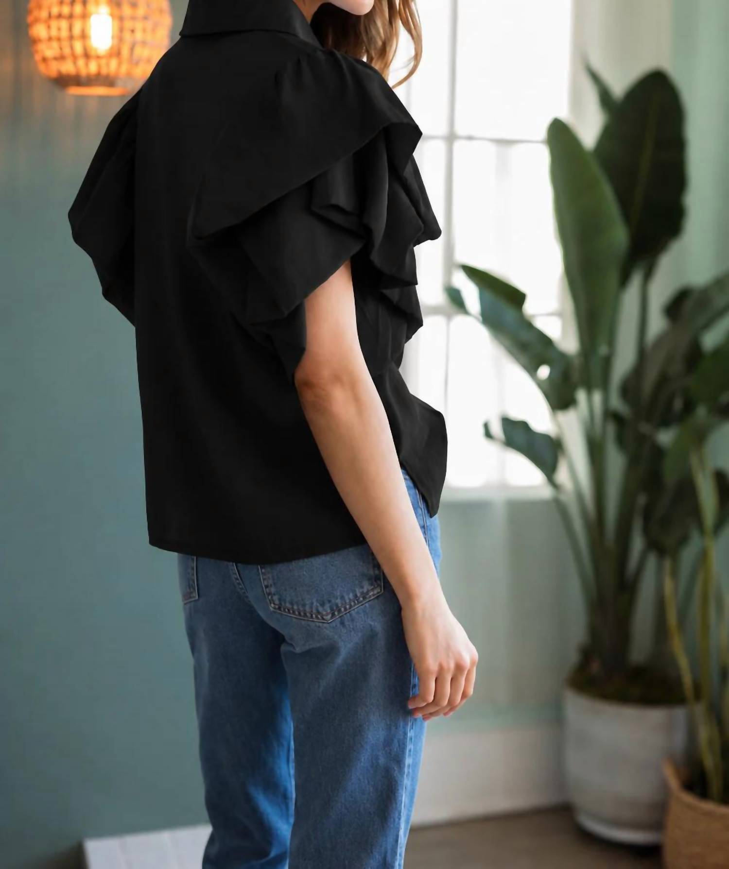 Joh - Wrynn Woven Ruffled Top