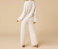 Softies - Marshmallow Waffle V-neck Lounge Set