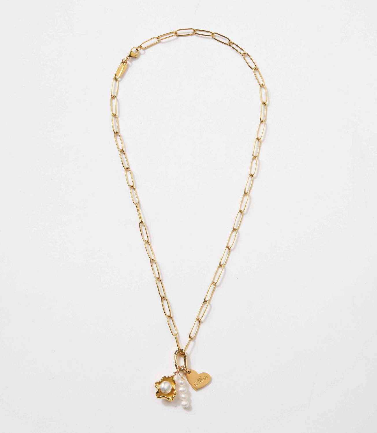 farrah b JEWELRY Women's I Love You Mom Necklace in gold - women's jewelry