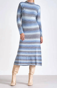 Elan - Long Sleeve Crew Dress