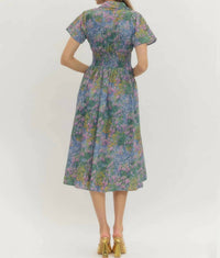 Entro - Impressionist Midi Dress