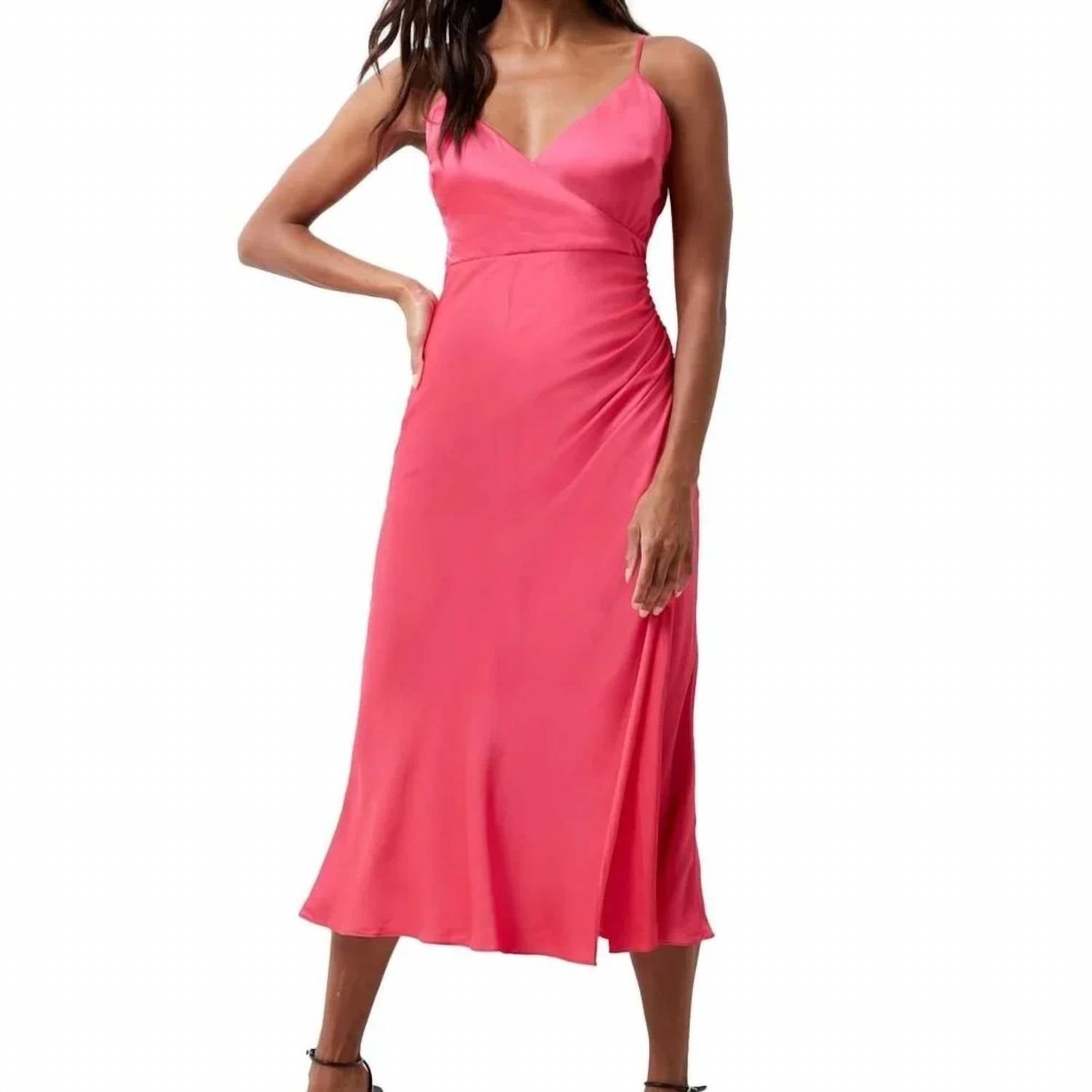 French Connection - Enis Satin Slip Midi Dress