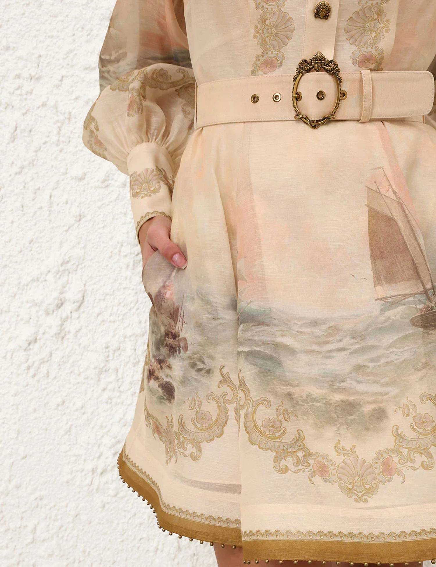 Zimmermann - Rebellion Marine Mini Dress