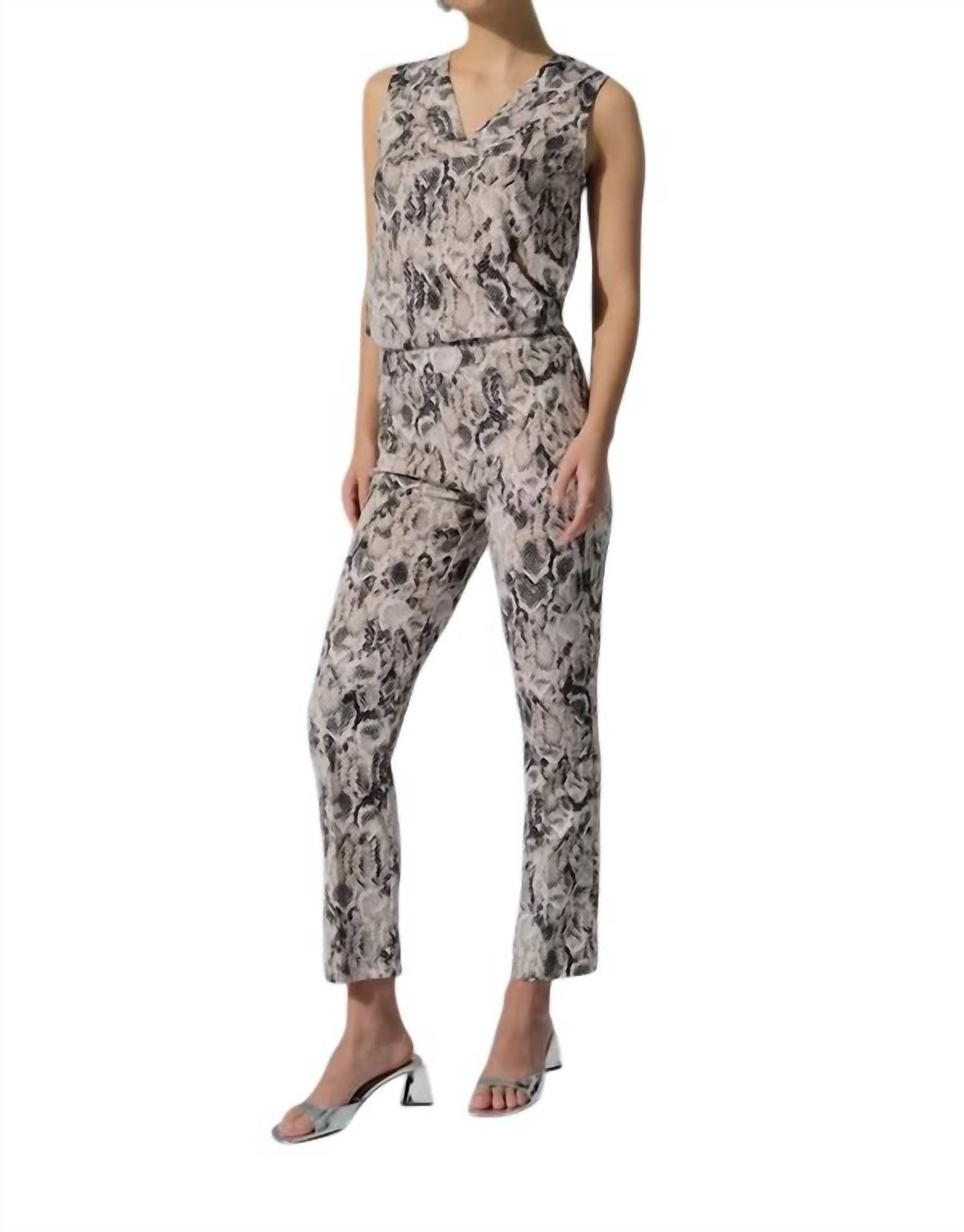 Joseph Ribkoff - Snake Print Slim Trousers
