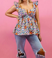 Willows - Sweetheart Peplum Top