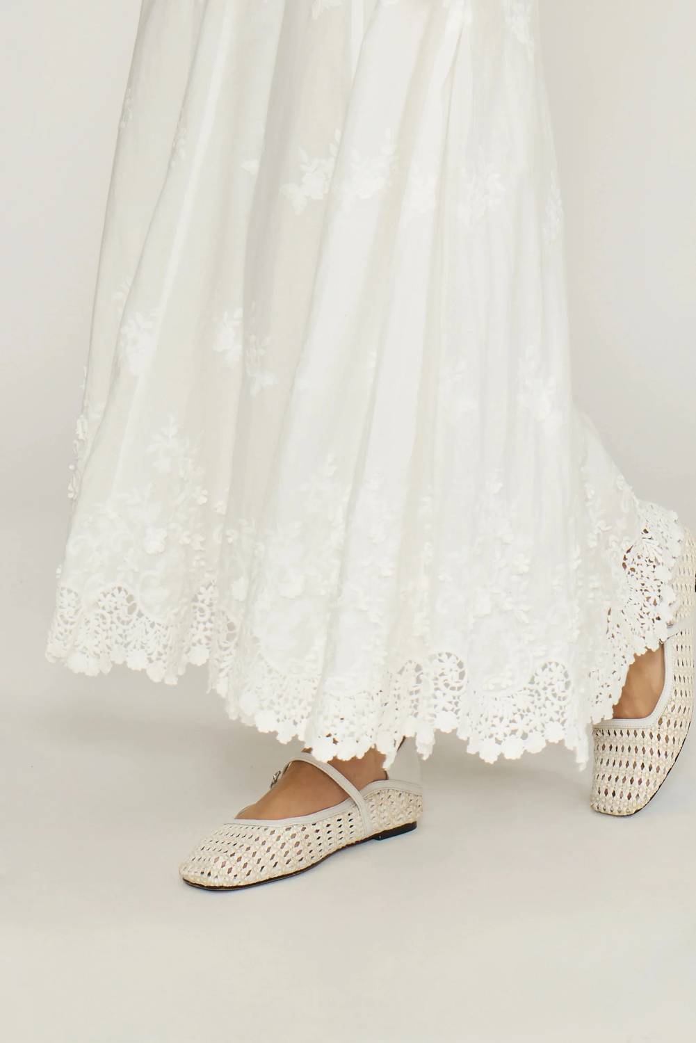 Lucy Paris - Jolene Eyelet Maxi Skirt
