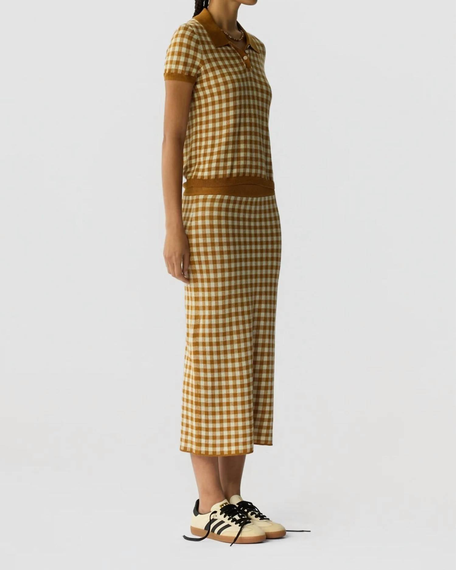 Guest In Residence - Gingham Shrunken Polo