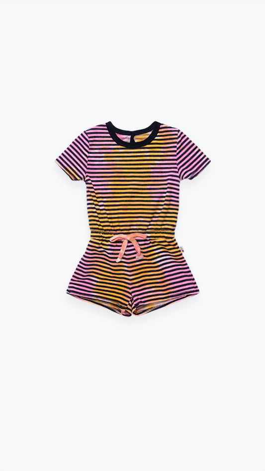 Girl's Stripe Easy Romper