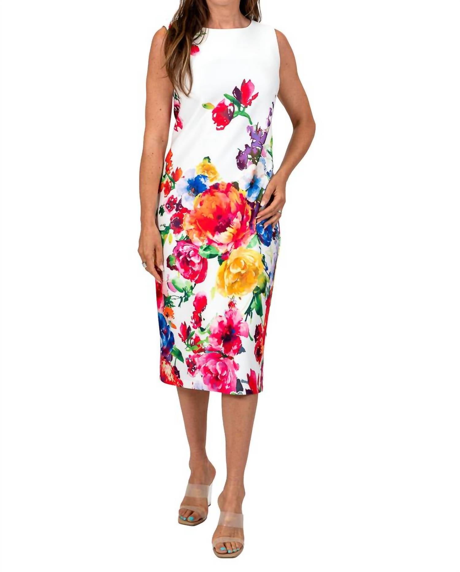 Scapa Lauren Perre - Sleeveless Floral Sheath Dress