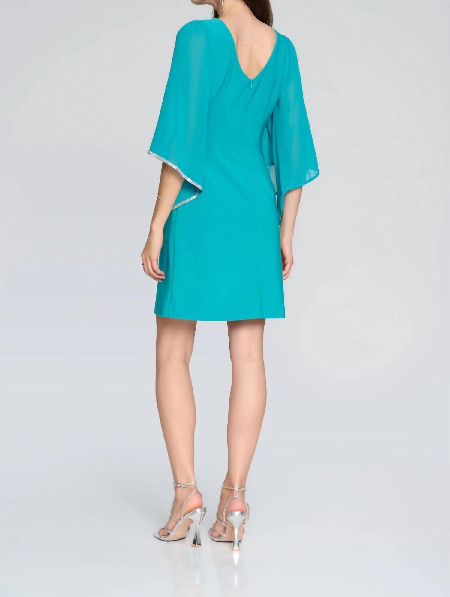 Joseph Ribkoff - Silky Knit Chiffon Mini Dress