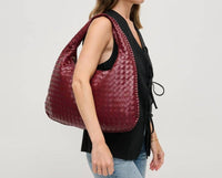 Urban Expressions - Women's Victoria Woven Hobo Bag