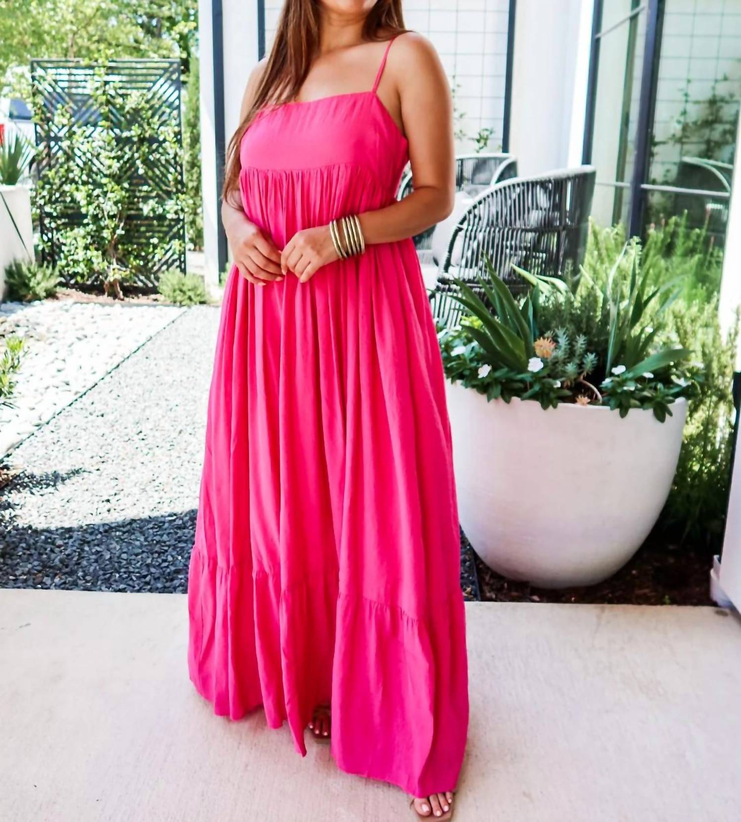 2.7 August Apparel - Lemonade Maxi Dress