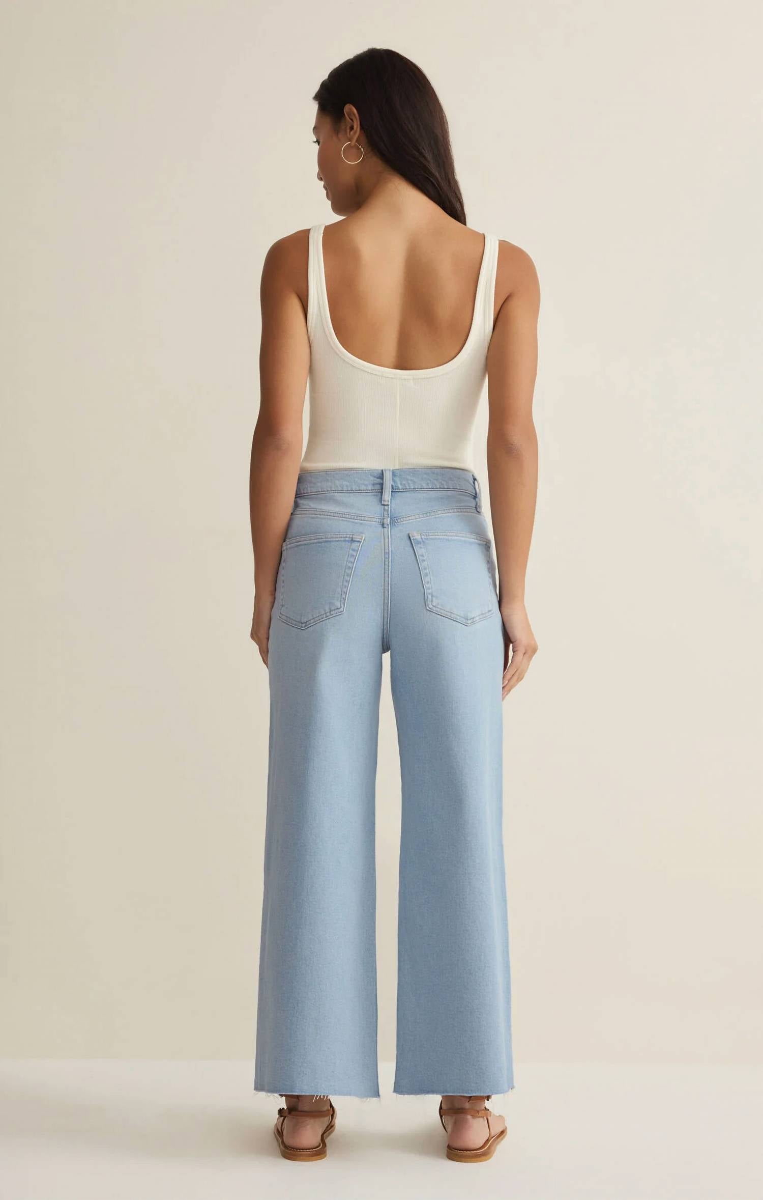 Z Supply - Nova Crop High Rise Wide Leg Jeans