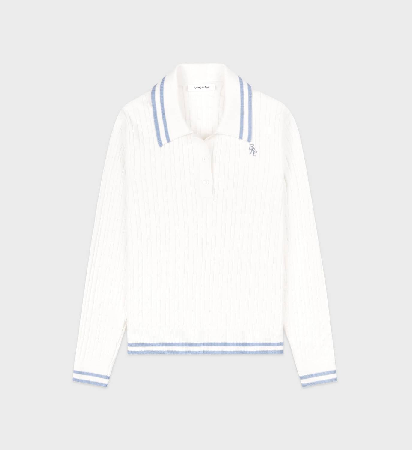 Sporty And Rich - SRC Long Sleeve Polo