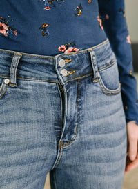 Judy Blue - High Waist Flare Tummy Control Double Button Waist Band Jeans
