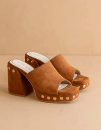 Oasis Society - Women's Studded Platform Heels