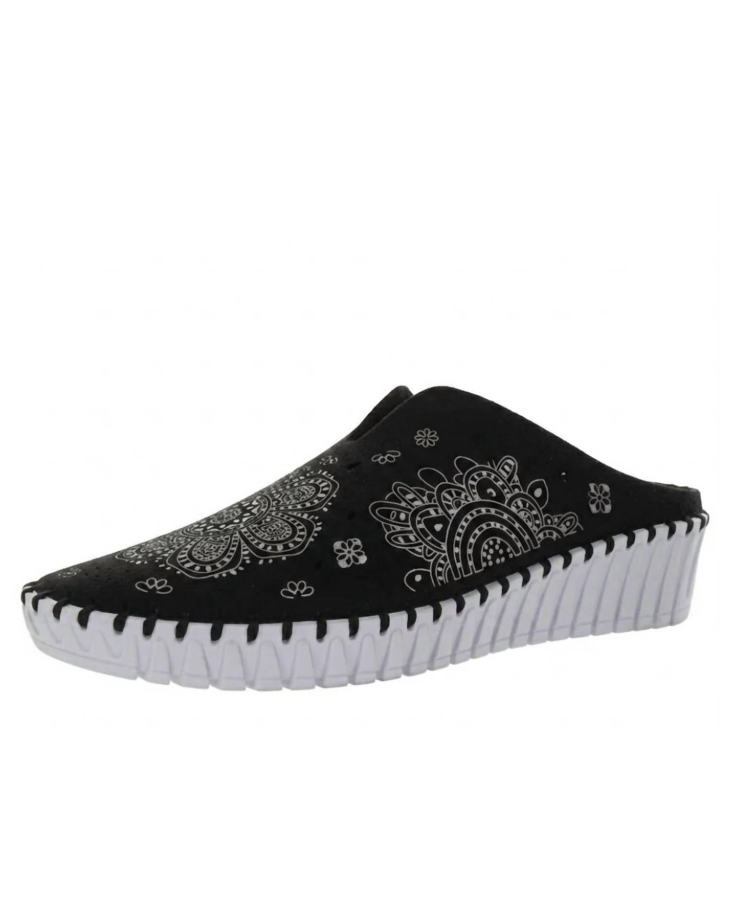 BERNIE MEV Women's Tracy Slip On Shoes in black - women's sandal