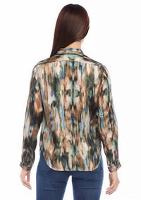 Karen Kane - Long Sleeve Placket Top