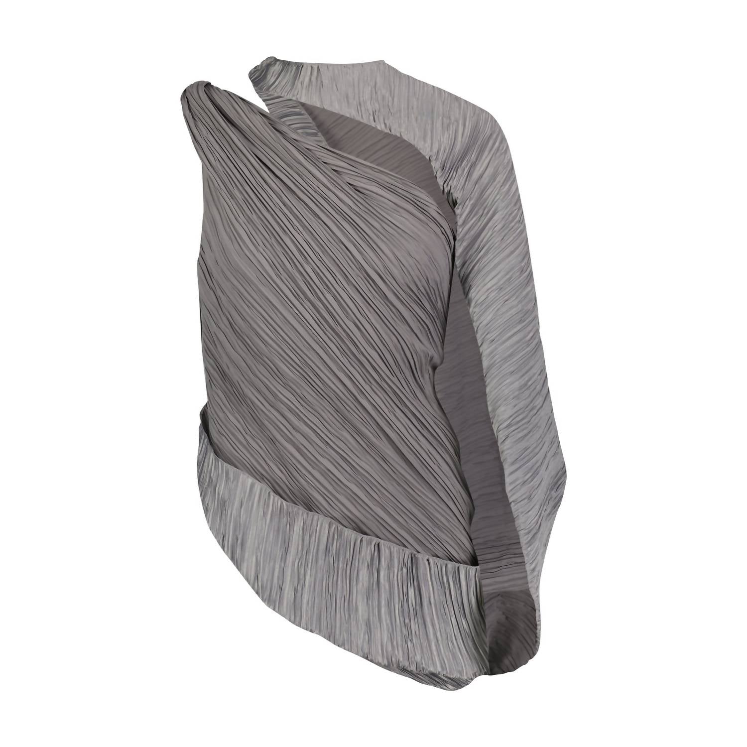 Marina Moscone - Asymmetric Draped Cape Top