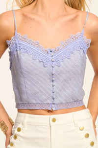 Ramy Brook - Ayda Embellished Linen Tank Top