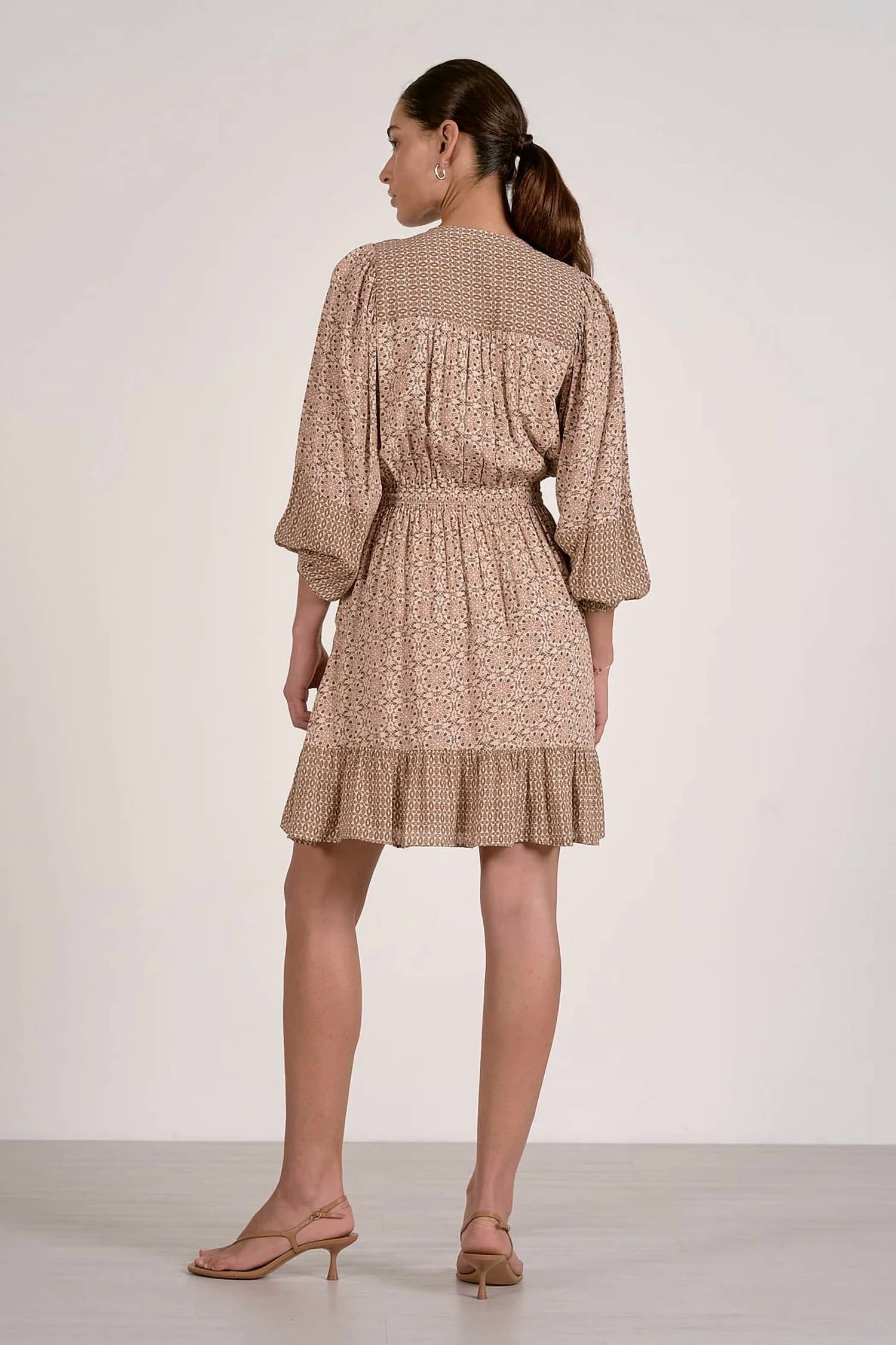 Elan - Boho Ruffle Hem Dress