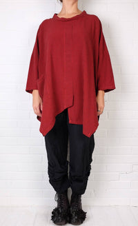 Cut Loose - Mini Check Cowl Neck Top