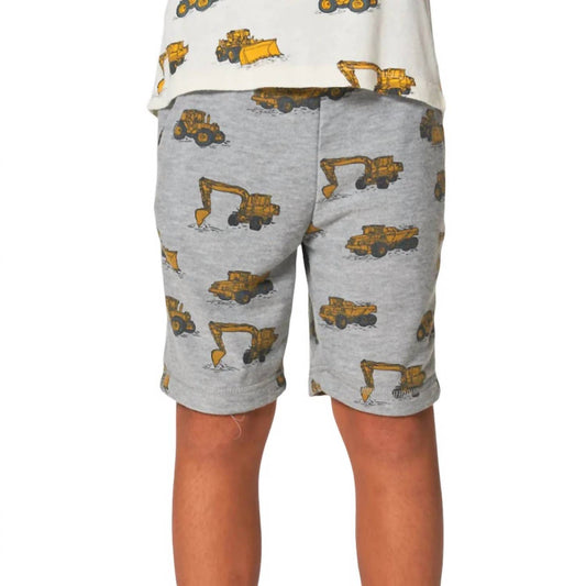 Chaser - Boy's Tractor Zone Cozy Cozy Knit Beach Shorts