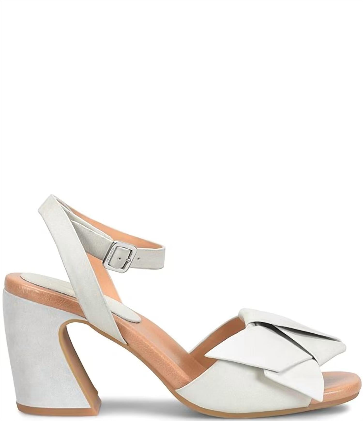 Kork-Ease - Women's Brooke Leather Bow Ankle Wrap Sandals