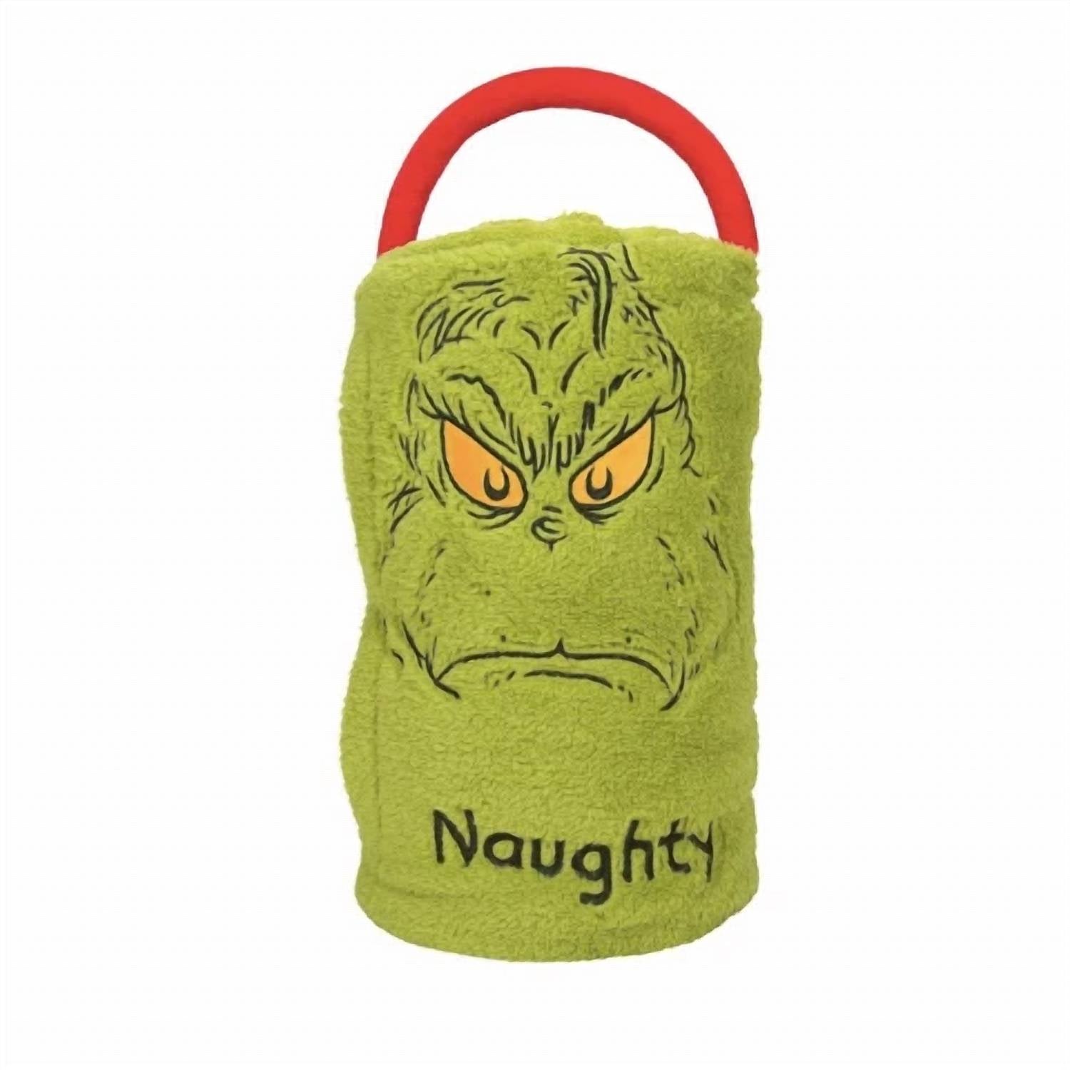 Department 56 - Naughty & Nice Grinch Snowthrow - 45 x 60"
