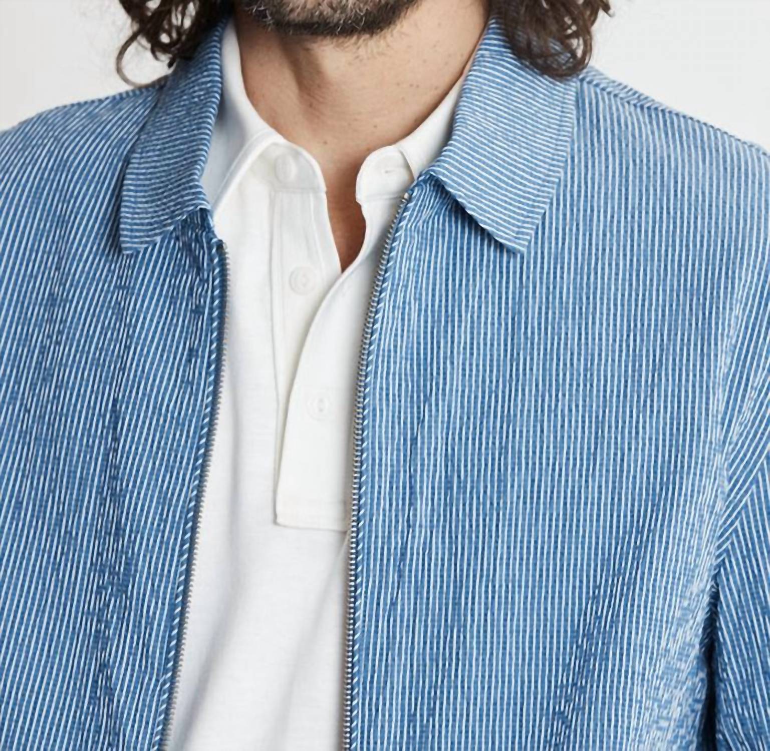 Jachs New York - Charles Seersucker Full Zip Jacket