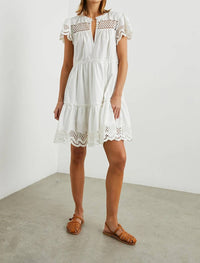 Rails Lettie Casual Dress in white - women's dress