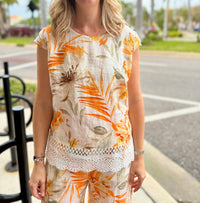 Spanner - Lace Trim Top