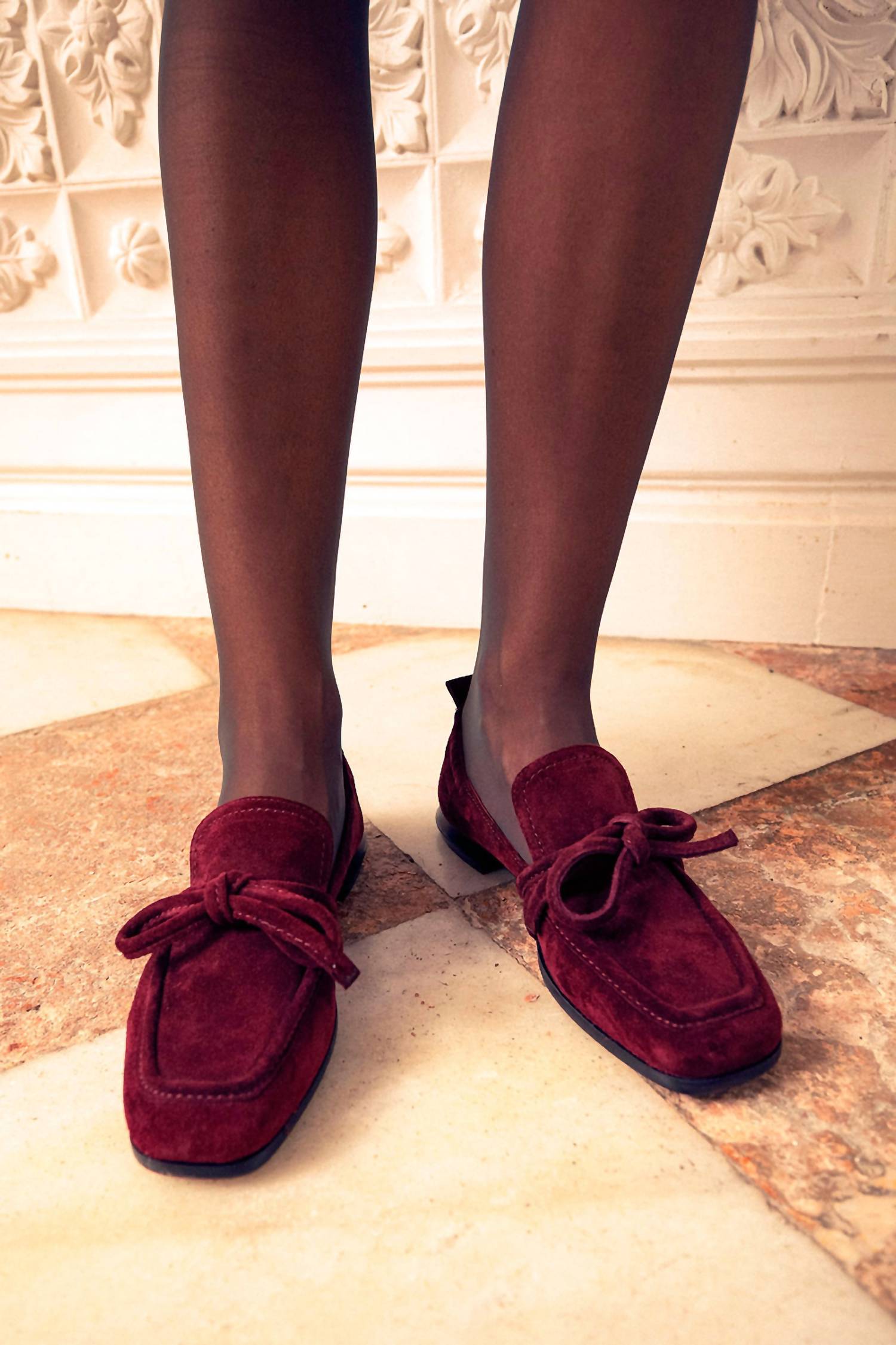 Homers - Women's Lena Crosta Velvet Flats