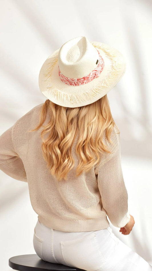 Caribbean Joe - Printed Fringe Safari Hat