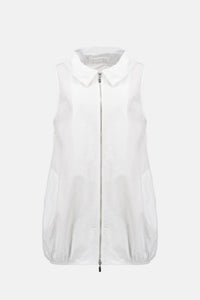 Joseph Ribkoff - sleeveless memory cocoon vest with shirred collar