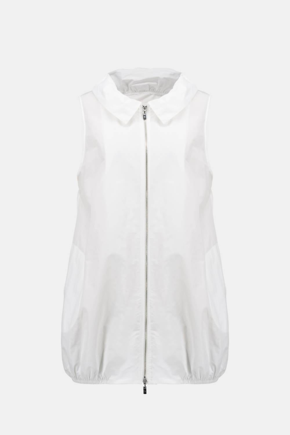 Joseph Ribkoff - sleeveless memory cocoon vest with shirred collar