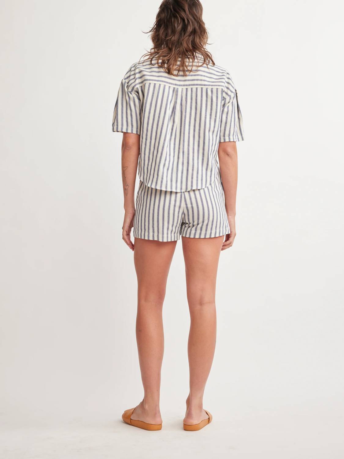 Self Contrast - Shaan Stripes Shorts