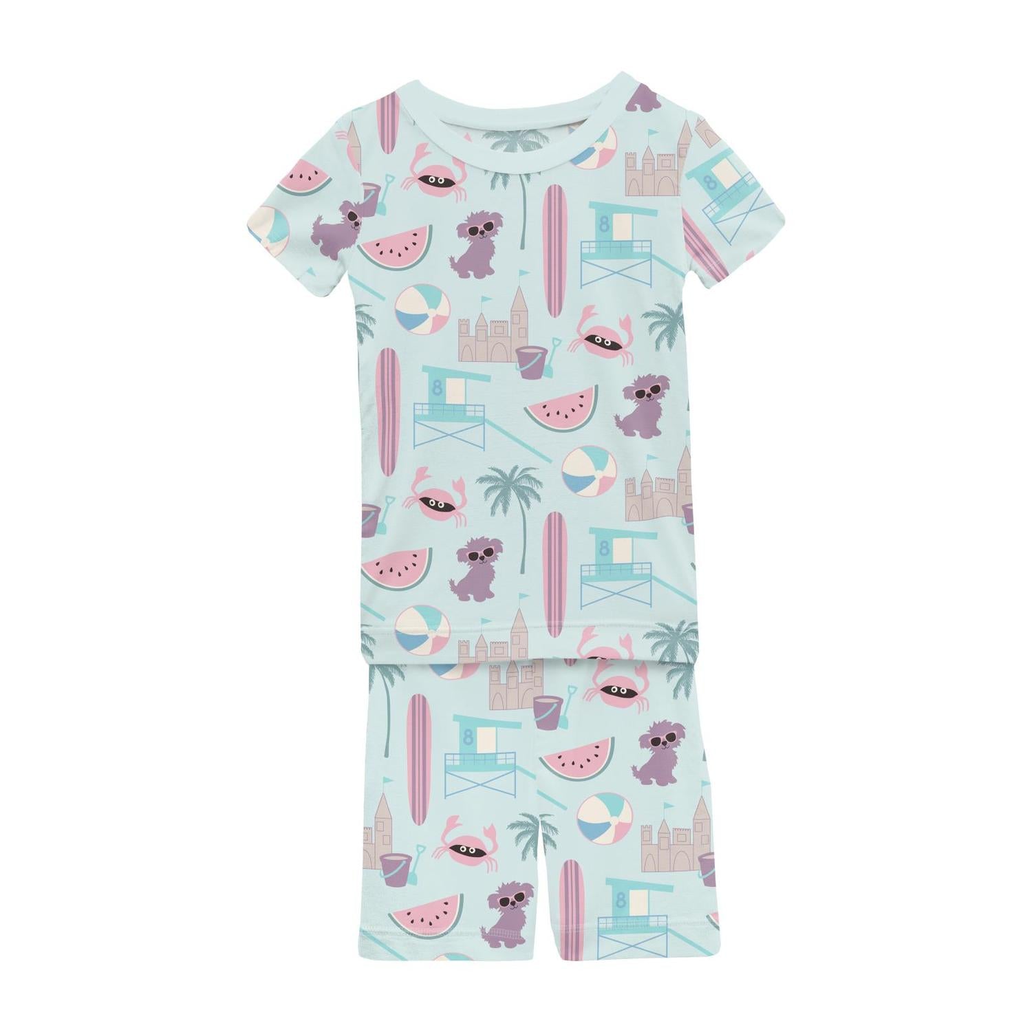 Kickee - Kids' Short Sleeve Pajama Set With Shorts