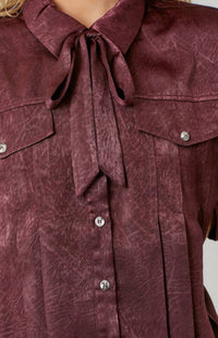 Privy - Tie Neck Blouse