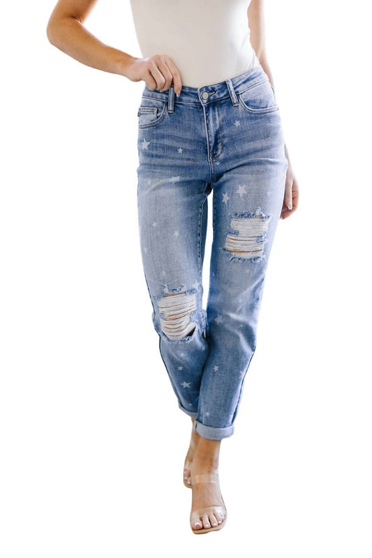 Judy Blue - Star Crossed Boyfriend Jeans