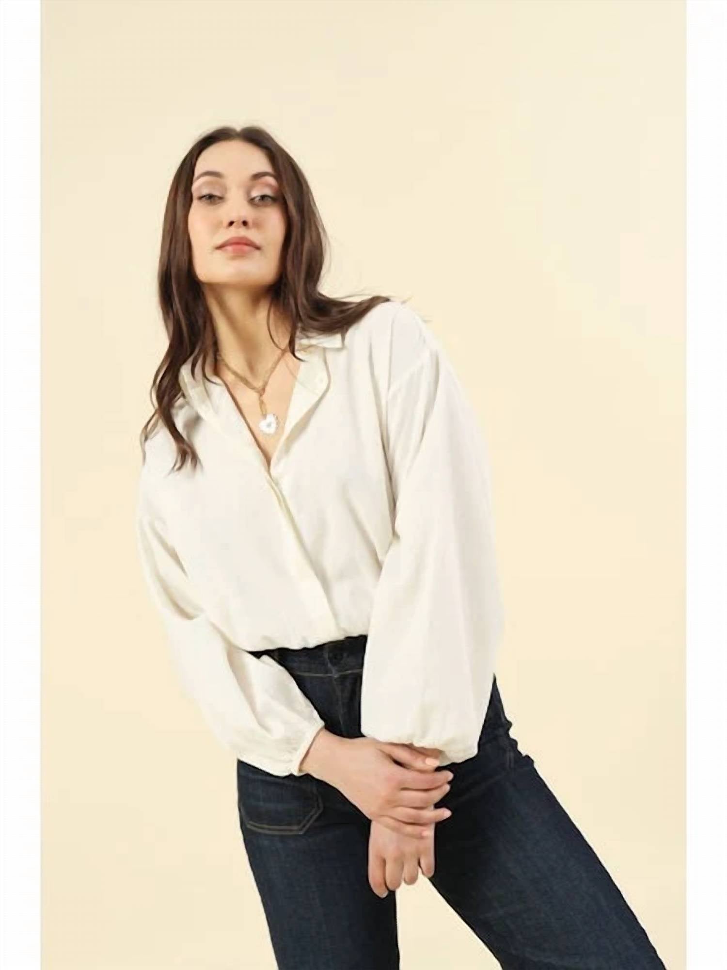 Omika - Nero Button Down Blouse