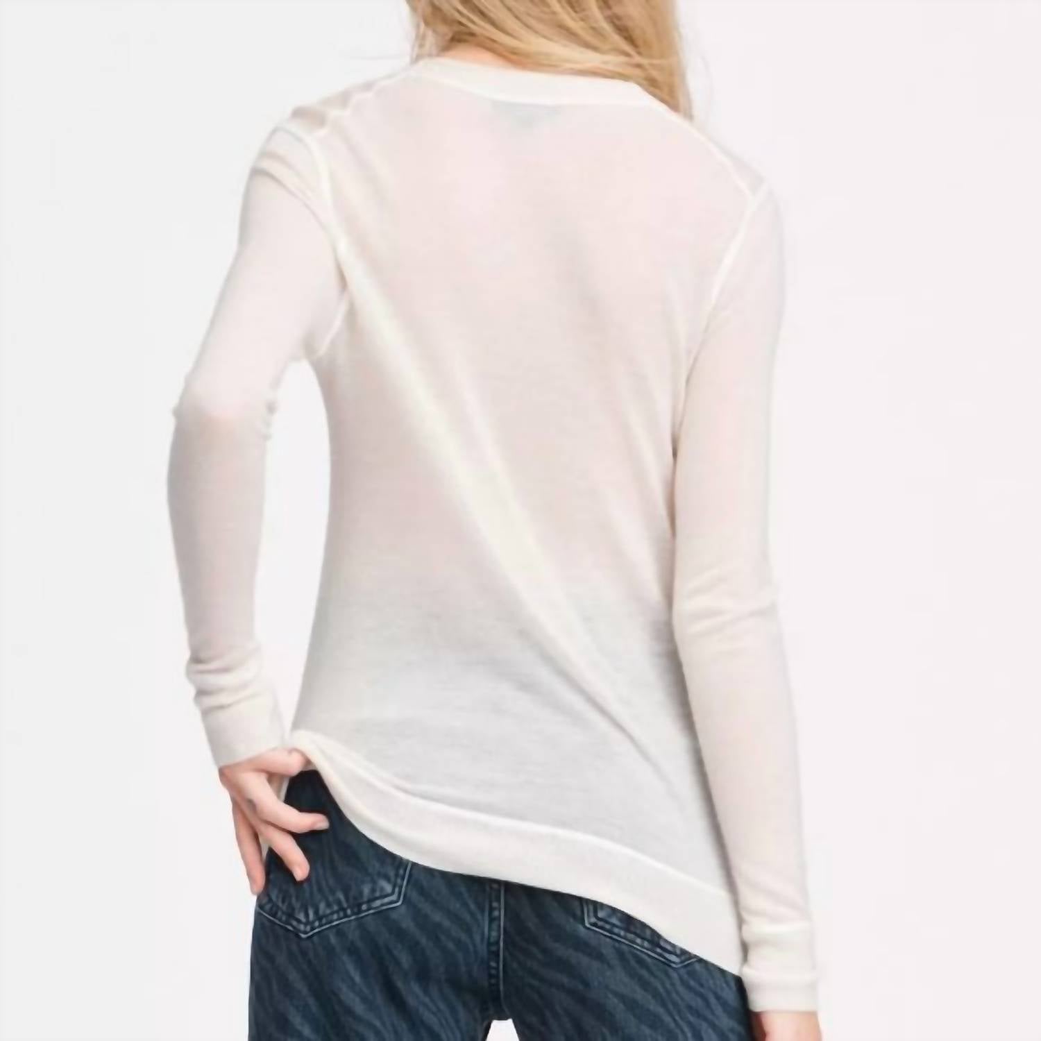 Rag & Bone - Marina Crewneck Long Sleeve Top