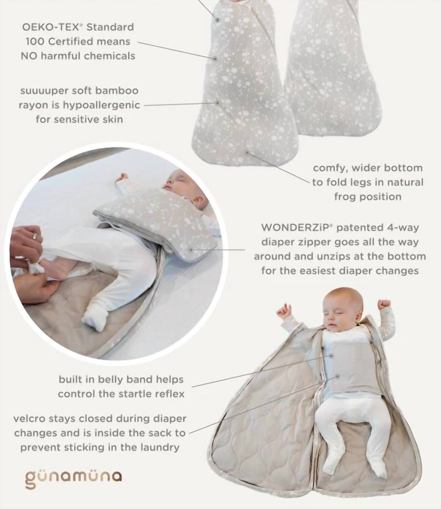 Gunamuna - Swaddle Sleep Sack