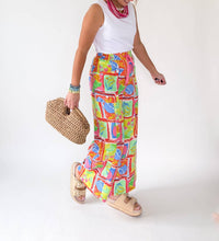 Karlie Fruit Gauze Smock Pant in lime - women's pants - detail view