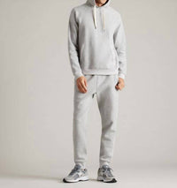 RHONE Heritage Midweight Hoodie in heather gray - men's shirt