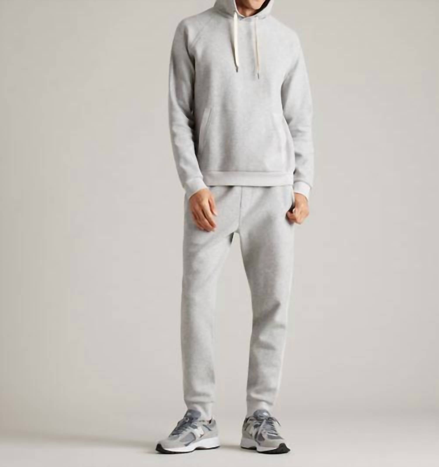 RHONE Heritage Midweight Hoodie in heather gray - men's shirt