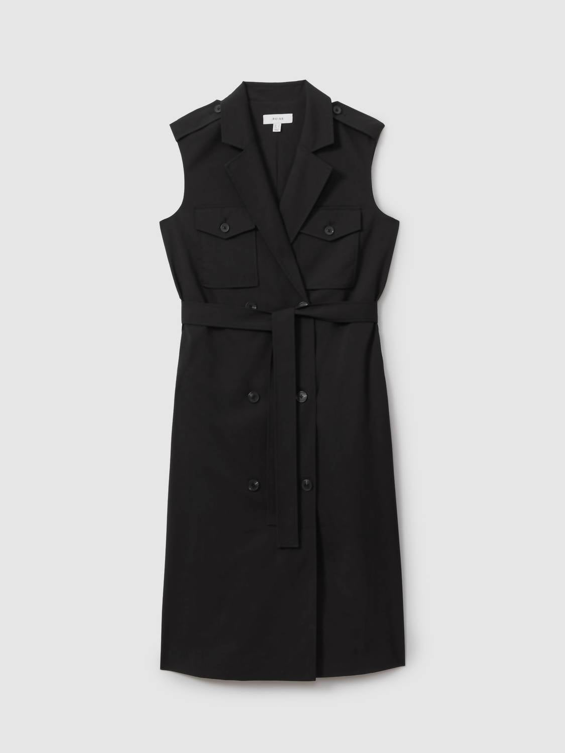 Reiss - Kimora Wool Blend Double Breasted Midi Dress