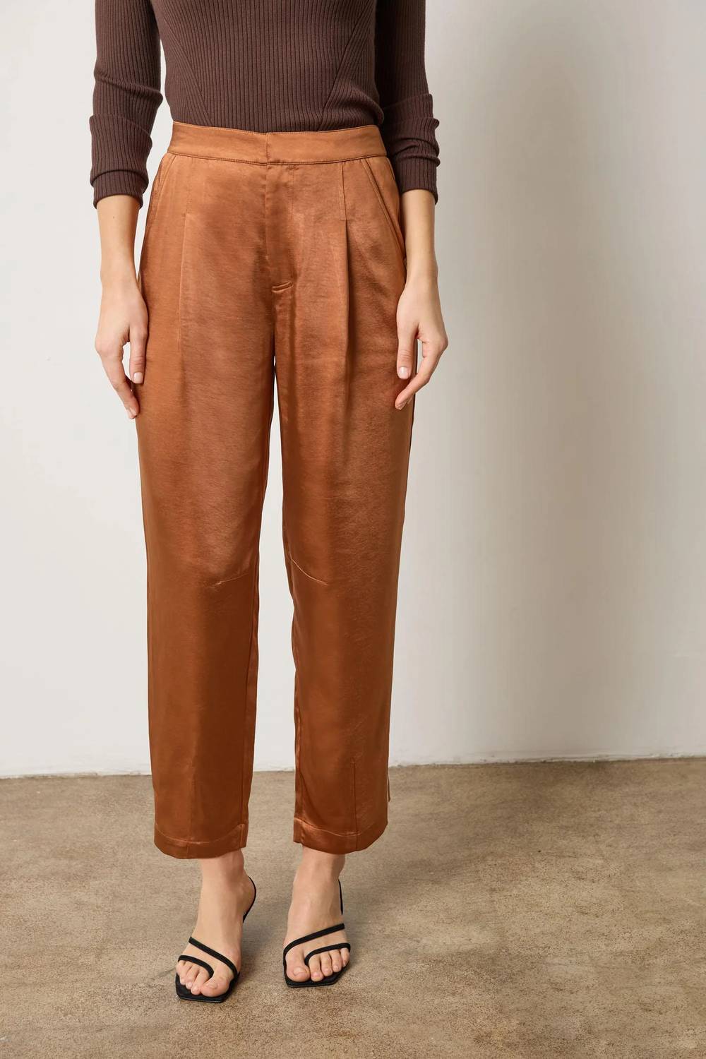 Lilla P - Satin Fly Front Pant