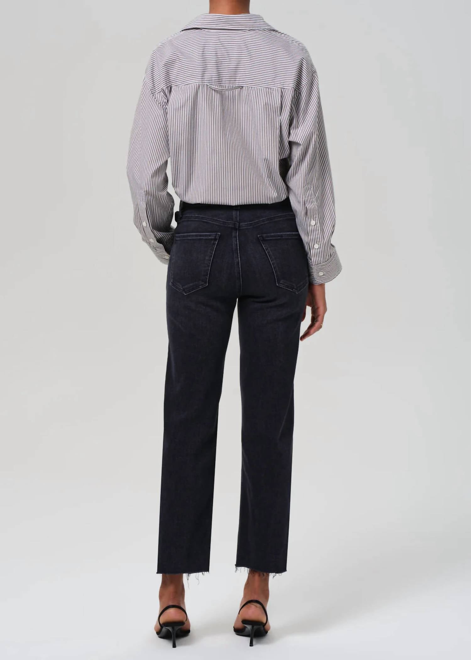 Citizens of Humanity Palma Straight Raw Hem Jean in medallion - women's jeans - view 4
